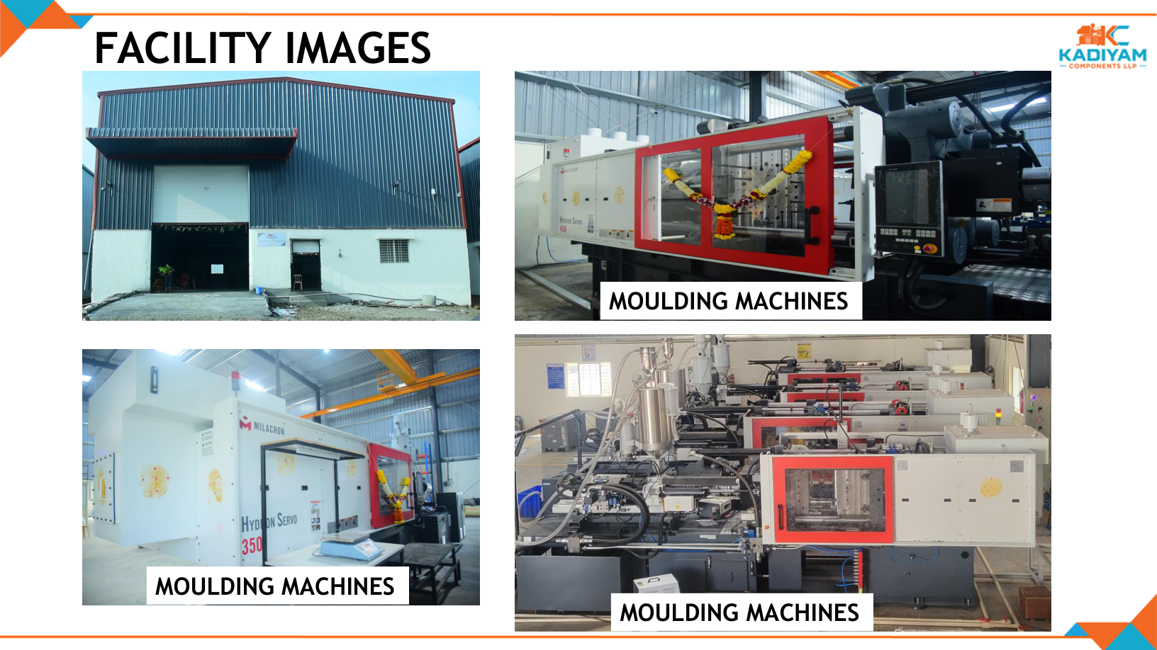 Injection moulding machines from company profile